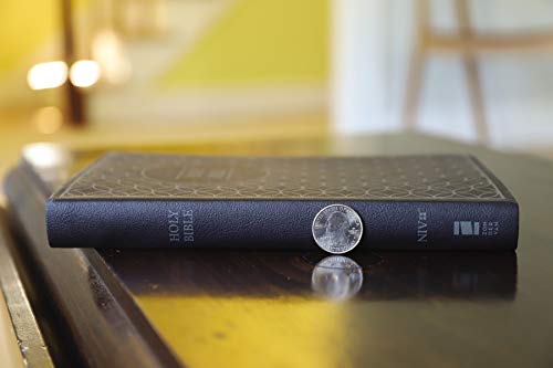 NIV, Value Thinline Bible, Imitation Leather, Gray/Black: New International Version, Charcoal/Black
