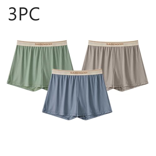 Mens Underwear Boxer Briefs Big and Tall Breathable Casual Comfy Shorts Loose Mid Rise Comfortable Boxer Trunk 3 Pack2