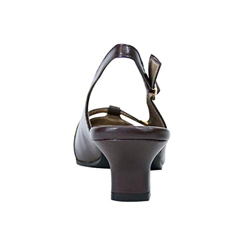 Peerage Louisa Women's Wide Width Square Toe Slingback Shoes4