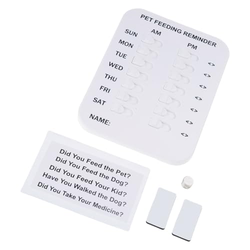 XFUYI Fütterungserinnerung für Hunde: Fütterungsplan für Haustiere, einfach anzubringender Magnetaufkleber und Futterempfehlung für Ihren Hund