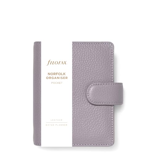 Filofax Norfolk Pocket Leather Organiser - Lavender - Image 2