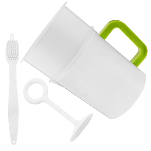 BRIGHTFUFU Colador de Soja Reutilizable 1,5 Litros Malla Fina y Cepillo de Limpieza, Filtro de Jugo y Leche de Soja para Cocina Doméstica, Utensilios de Cocina y Filtrado de Frutas
