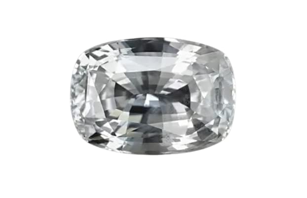 Saphir blanc naturel 5 carats pierre précieuse brute non traitée Pukhraj pour homme et femme