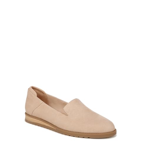 Dr. Scholl's Womens Jet Away Flat Loafer Warm Tan Microfiber 6 M