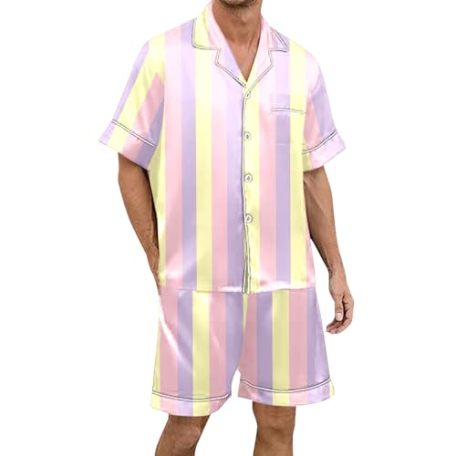 Pyjama homme rayé confortable contre la transpiration pour un sommeil réparateur