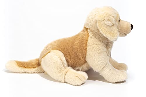 Teddy Hermann 92746 Hund Golden Retriever 30cm sitzend, Kuscheltier mit idealem Recyclinganteil (Füllmaterial)