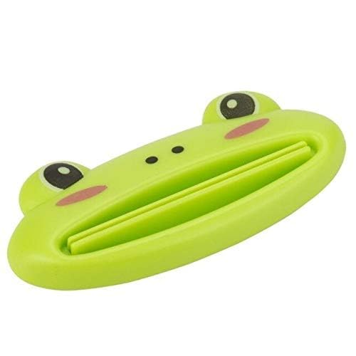 Cute Animal Face Shaped Toothpaste Squeezer, Plastic, Green Bathroom Organizer (2 Pair/ 4 Pcs.)-image-31