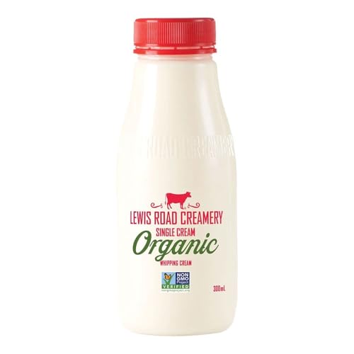 Lewis Road Creamery Organic Single Cream 330ml (1 botttle)