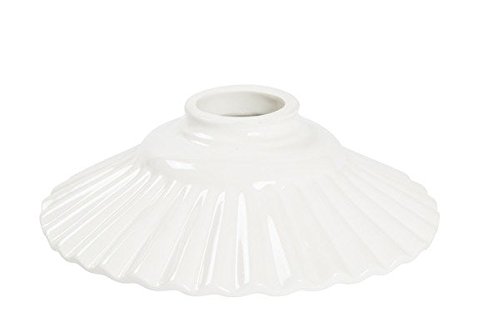 Paralume ceramica bianca di ricambio per applique