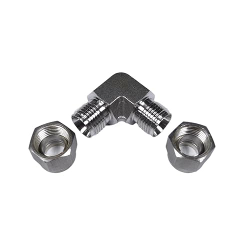 Codo de unión doble virola de 8mm para instalación de tuberías de compresión neumática e hidráulica 5