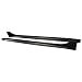 Side Skirts Compatible With 2008-2017 MITSUBISHI LANCER | Factory Style PP Side Bottom Line Extension by IKON MOTORSPORTS | 2009 2010 2011 2012 2013 2014 2015 2016