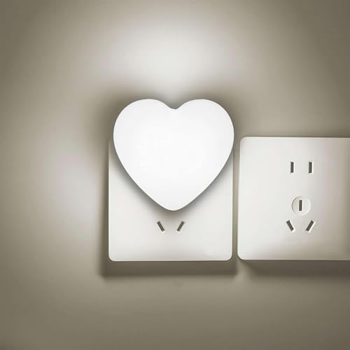 Image of INZU Night Lights Plug into Wall, LED Night Light for Kids, Cute Nightlight with Auto Dusk to Dawn Sensor, LED Nightlight with Soft Warm Light for Bedroom, Nursery, Bathroom, Hallway (White)