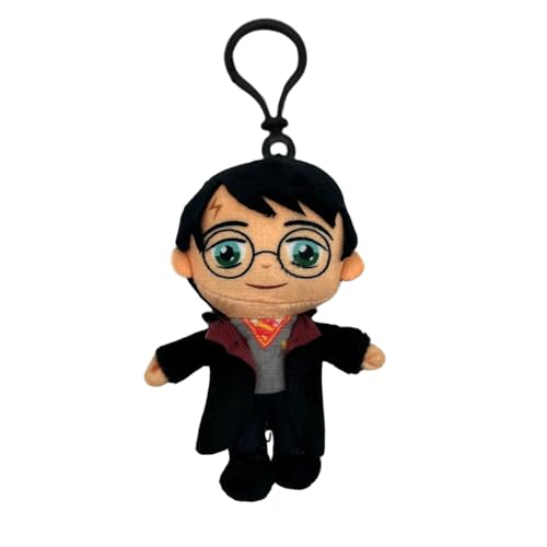 Llavero de Harry Potter – 13 cm | Clip oficial de bolsa y llavero – Colgante mágico de Hogwarts para mochila, bolso y llavero | Regalo para fans de Harry Potter, marrón, Talla única