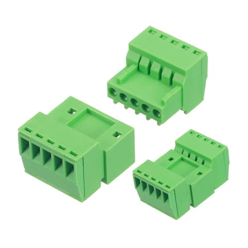 Connecteur PCB 5 broches pas 3mm MECCANIXITY mâle femelle à souder vert haute conductivité