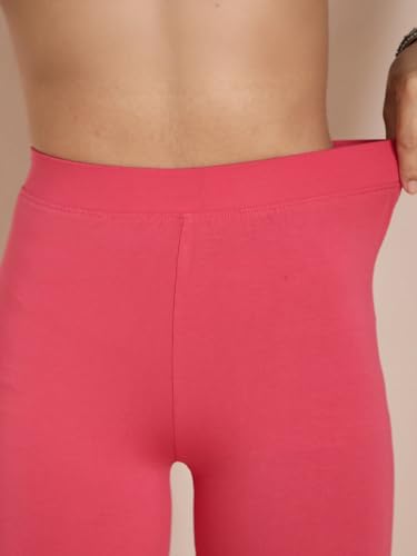 Image of TWIN BIRDS Women Viscose Ankle Leggings | Stretchable Kurti Wear Bottom