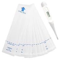 100 Stück Thermometer Hüllen,Einweg Thermometer Schutzhüllen,Fieberthermometer Schutzhüllen,Kein Gleitmittel,Geeignet für Krankenhäuser,Kliniken,Gesundheitszentren,Tierkliniken