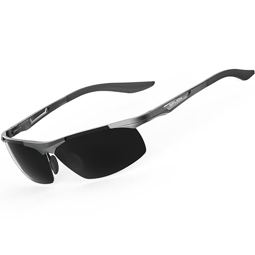 Lunettes de soleil sport polarisées homme pour la conduite et le cyclisme en plein air