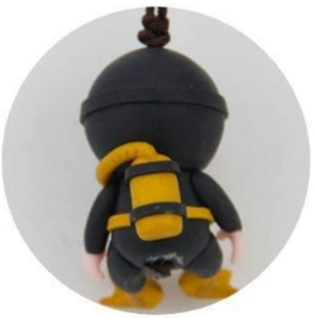 Scuba Prime Diver Key Ring Chain Skuba Diving Water Sport Sea Ocean Blue (Black) #TOP1