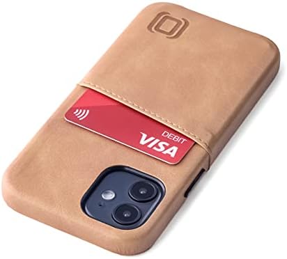 Dockem Wallet Case for iPhone 12 & iPhone 12 Pro: Built-in Metal Plate for Magnetic Mounting & 2 Credit Card Holders: 6.1" Exec M2, Smooth Synthetic Leather (Black)