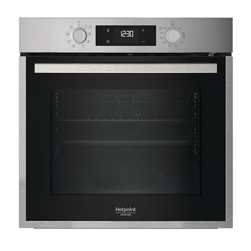 Hotpoint - HAO475PX Four Encastrable Pyrolyse 71L - Multifonction - Nettoyage Pyrolytique et Hydrolytique - Fonctions Automatiques Pain & Pâtisserie - Classe...