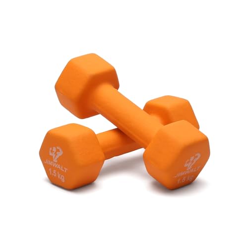 JIMWALT Now in INDIA Exclusive range of Neoprene Dumbbells 0.5KG to 10KG (1.5KG (ORANGE)) (B0BNL858NR) Amazon Price History, Amazon Price Tracker