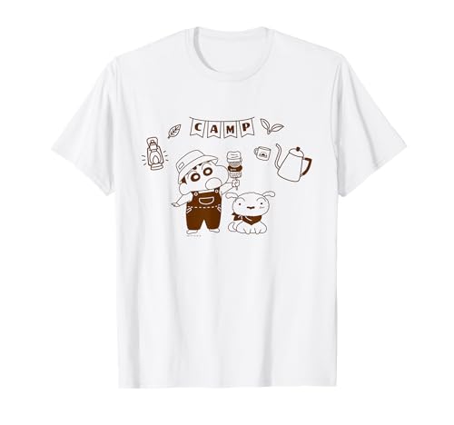 Photo de Crayon Shin-chan Nohara family Camp Shin-chan and shiro T-Shirt