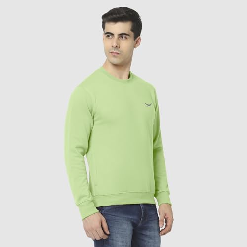Image of HiFlyers Men's Cotton Blend Casual Crew Neck Sweatshirt