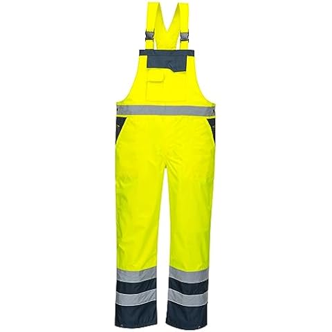 Portwest S488 Waterproof Hi Vis Rain Bib Cover