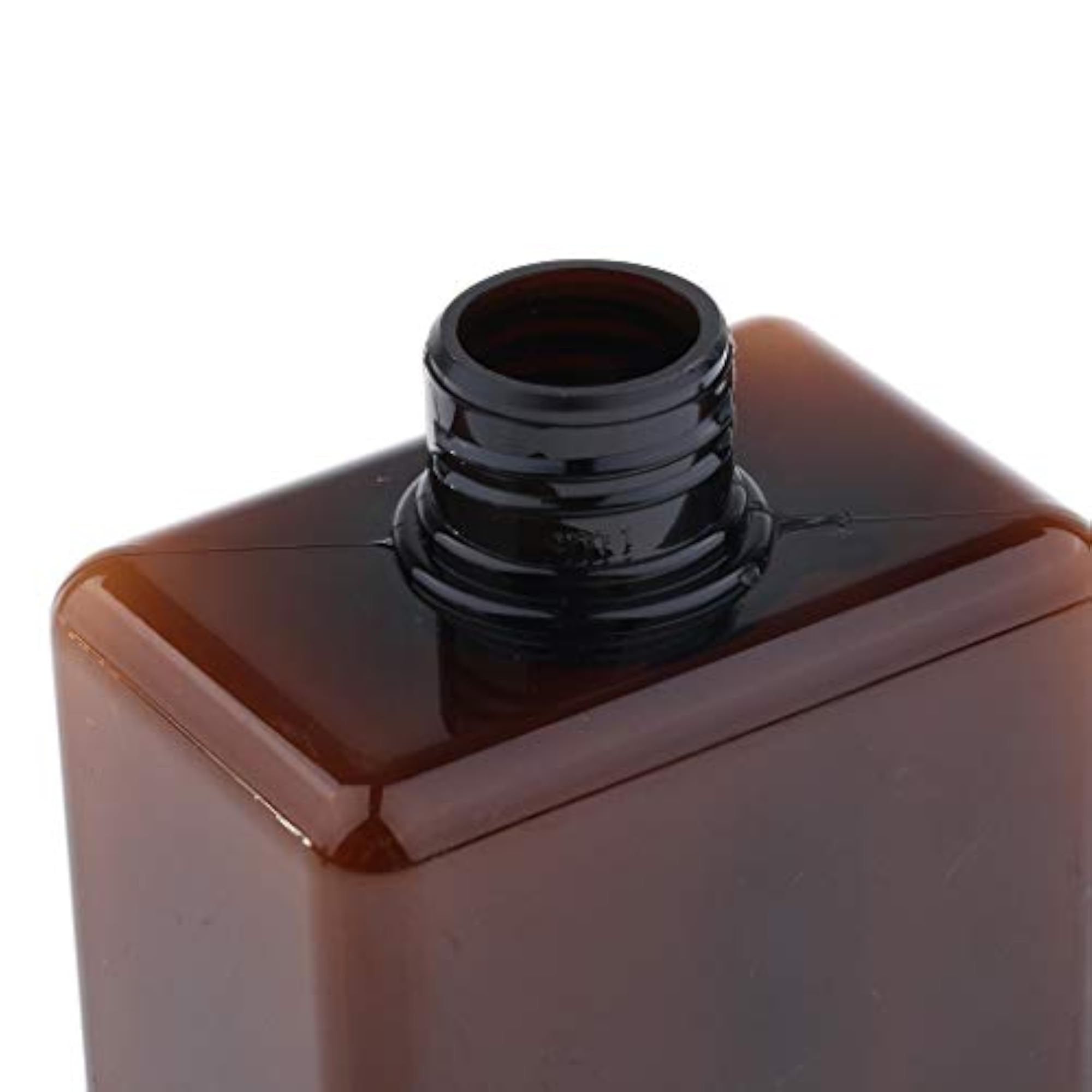 Refillable 300ml Amber Shampoo Shower Gel Lotion Bottle Set