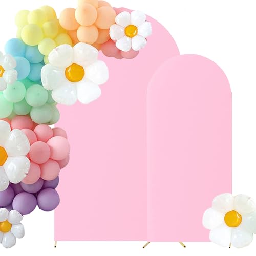 Set de 2 fundas para arco de boda 6FT y 7.2FT spandex elástico miniatura 1