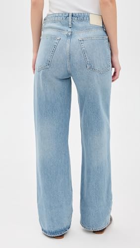 rag & bone Women's Logan Mid-Rise Wide Leg Jeans3