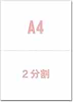 2名さま　A4サイズ　✖️2枚 Amazon.co.jp: A4サイズ 2分割 マイクロミシン目入りPPC用紙