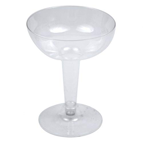 Dalebrook CG1125CL PS Champagner-Untertasse, 125 ml Fassungsvermögen, 85 mm x 107 mm, transparent, 144 Stück