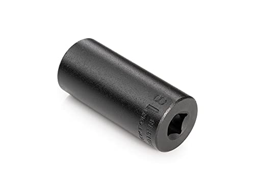 Image of TEKTON 3 /8 Inch Drive x 18 mm Deep 6-Point Impact Socket | SID13118