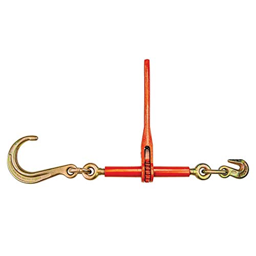 Image of VULCAN Ratchet Binder with Towing J Hook - 5,400 Pound Safe Working Load (Works with 5 /16 Inch or 3 /8 Inch Chain)