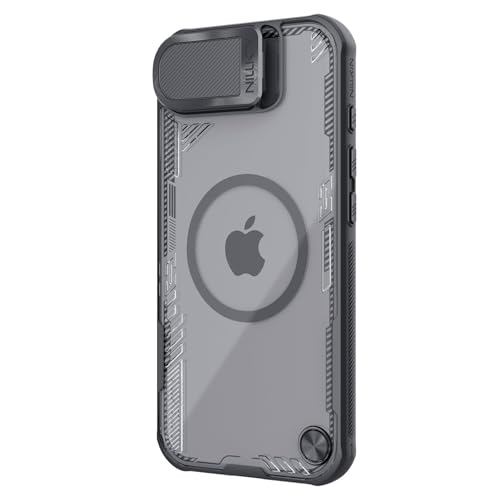 Image of Nillkin Case for Apple iPhone 16E / 17E (6.1 inch Inch) Iceblade Prop Case with Mag Safe Magnetic Features Corner Air Bags + Aluminium Camera Protect Stand Scratch & dust Proof Black