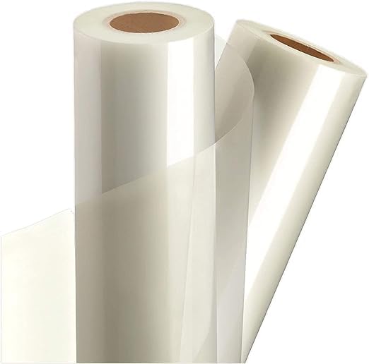 Clear Vinyl Self-Adhesive Laminate 12" x 20 FT Roll, Compatible with Cricut, Silhouette Cameo Portrait, Decals, Stickers, Stencils, Peel and Stick (Clear Laminate Sticker Vinyl, Glossy)-image-31