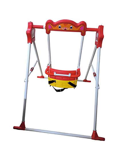 Image of BABYBLESSING Toys Swing (Red & Yellow) Alloy Steel, 103.5D x 10W x 40H Cm Toys Swing (707-red)