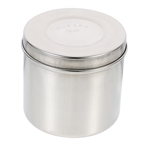 FUNOMOCYA Stainless Jar Pc Unguent Storage Airtight Apothecary Jar Lid for Beauty Salons