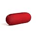Cushie Pillows 3.5 inches x 8 inches Microbead Bolster Squishy/Flexible/Extremely Comfortable Roll Pillow - Red