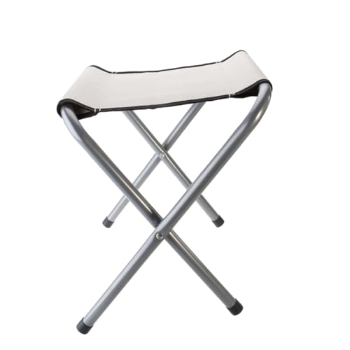 Abaodam Portable Folding Stool Lightweight Collapsible Camping Chair for Outdoor Activities Travel Fishing and Picnics White Durable Design Easy Setup Versatile Use