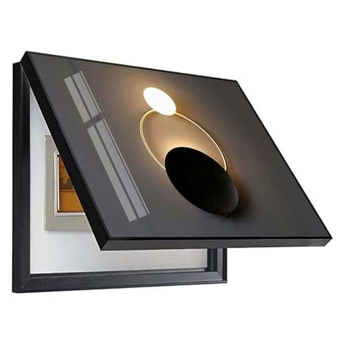 Peinture décorative pour compteur électrique : cachez votre panneau avec ce grand cadre moderne