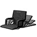 Home-Complete Stadium Seat Chair 2 Pack- Wide Bleacher Cushions with Padded Back Support 6 Reclining Positions, Black