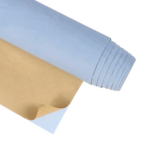 CRE8TIVE Papel pintado autoadhesivo de fieltro azul claro, 30 x 200 cm, color azul bebé, para muebles, cajón, manualidades, decoración para salón, pared