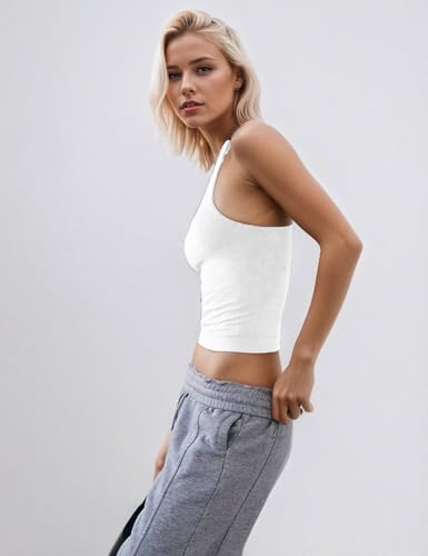 Women Summer Sleeveless Workout Tank Tops for Square Neck Cami Sports Yoga Pilates Gym 20254