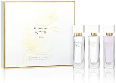 Elizabeth Arden White Tea Women's Perfume Gift Set, 3-Piece Mini Fragrance Discovery Set, Includes Eau de Parfum and Eau de Toilette, Travel Sized, 3 count (Pack of 1)
