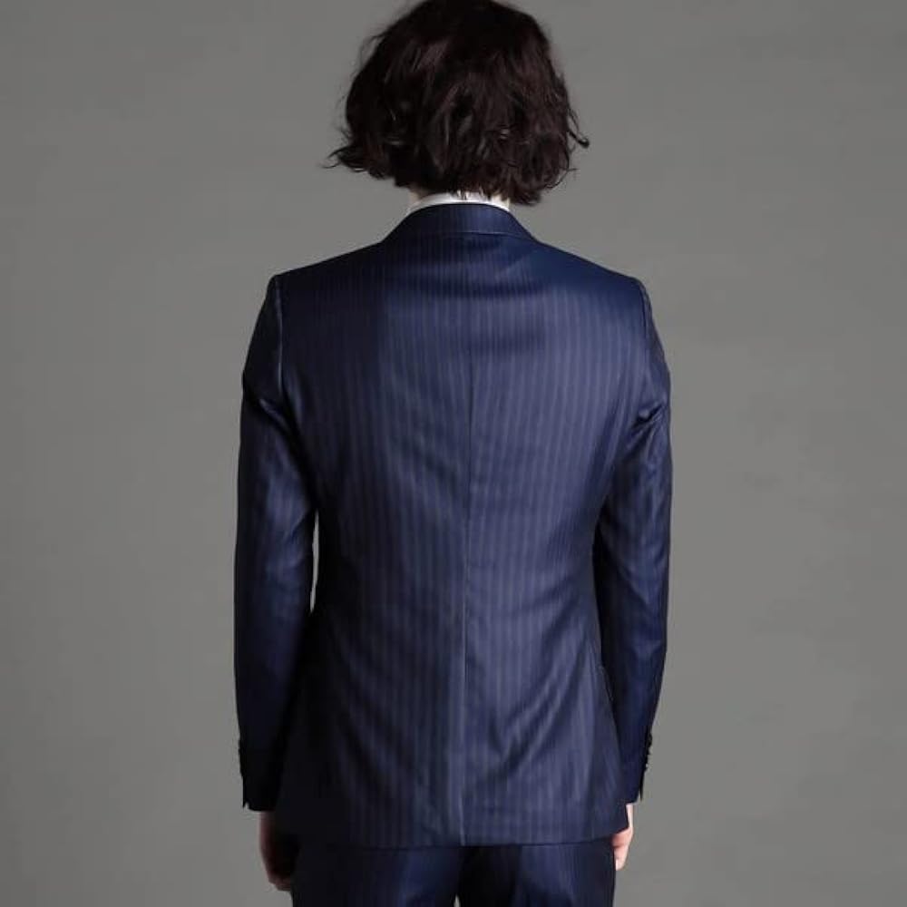 Amazon.co.jp: [ムッシュニコル] カレンダーストライプ スーツ 49