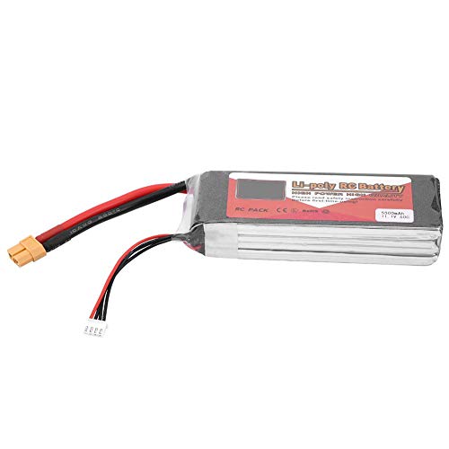 LiPo Batería RC, 3S 11.1V 6000mAh 500mAh 4500mAh 5500mAh Batería Recargable de LiPo con el Enchufe XT60 para RC Coche/Avión/Barco(5500mAh 60C)