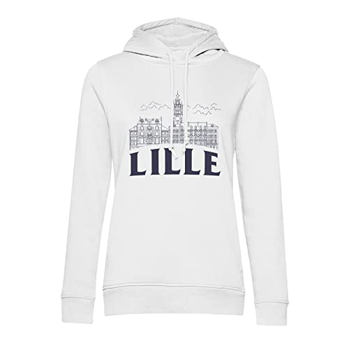 Sweat à capuche Lille au design minimaliste pour les amoureux du Nord de la France