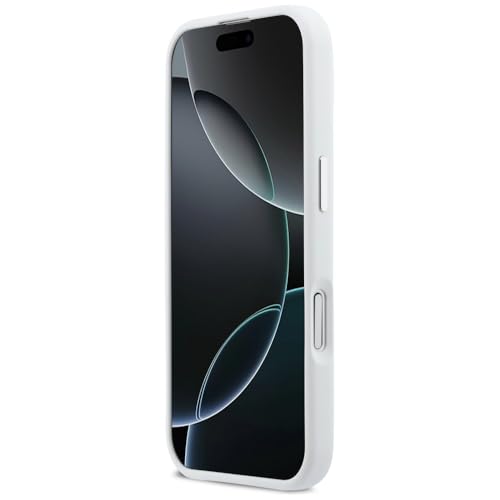 BMW Coque iPhone 17 M Bande Horizontale en Silicone Blanc - 5